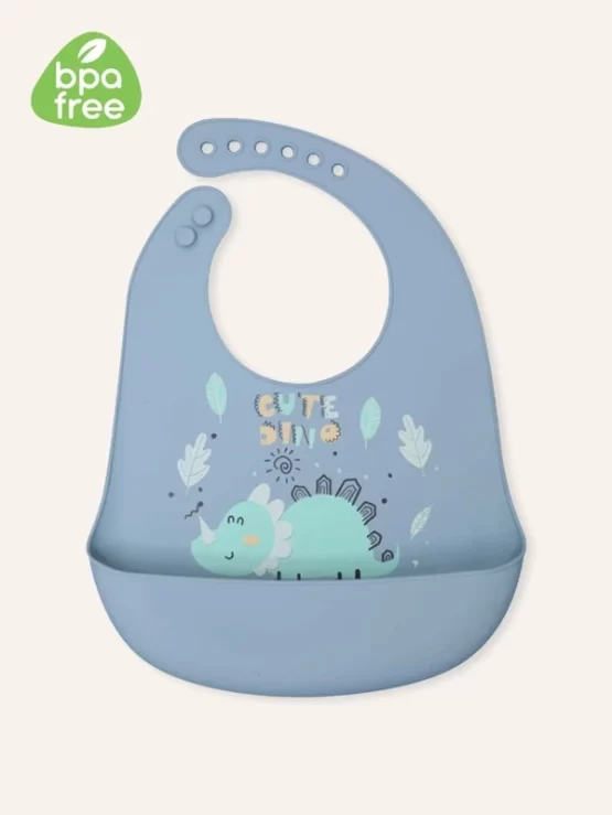 Baby One Piece Silicone Washable Reusable Bib