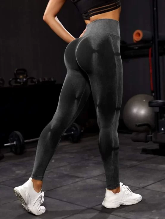 Seamless High Waist Wide Waistband Sports Leggings