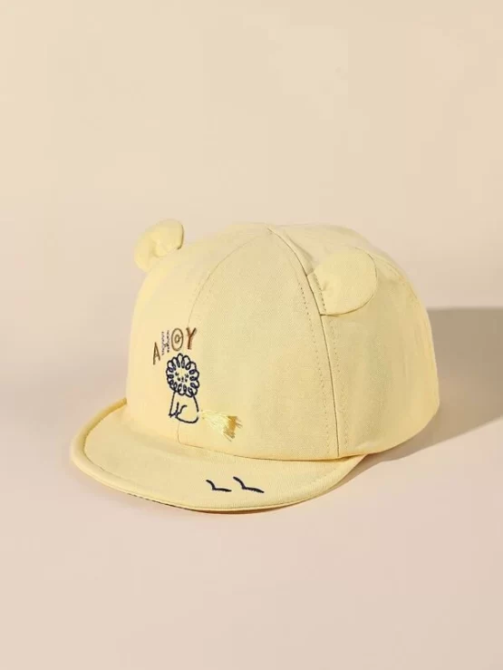 One Piece Baby Lion Embroidered Baseball Cap