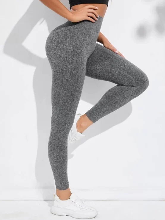 Seamless Wide Waistband Sports Leggings - Image 9