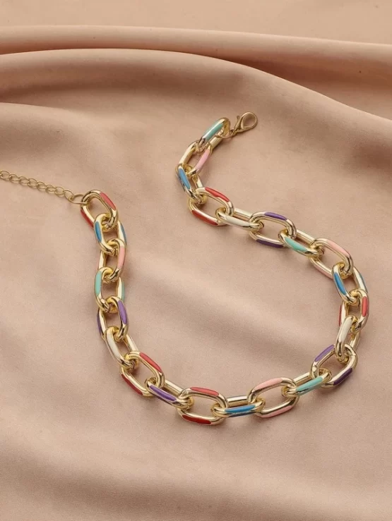 One Piece Fashionable Chunky Chain Necklace - Image 2