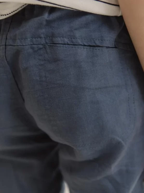 Boys Casual Solid Tapered Elastic Waist Pants - Image 9