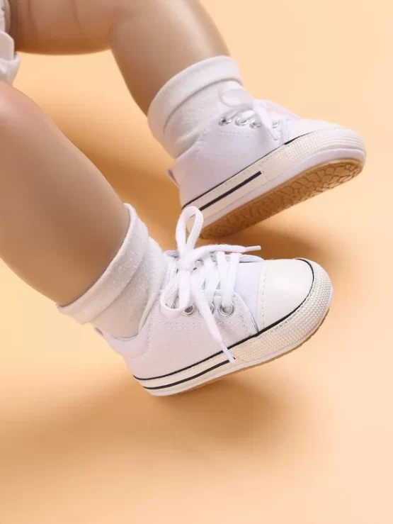 Baby Minimalist Rubber Lace Up Front Sneakers - Image 2