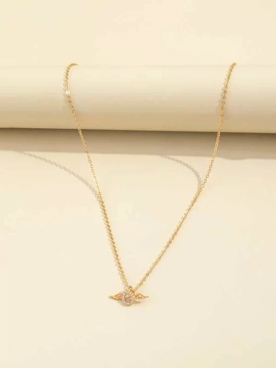 Rhinestone Fashionable Round Charm Necklace - Image 3