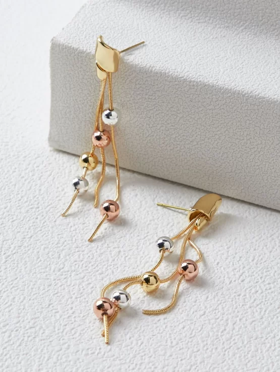 MOTF PREMIUM Round Ball Tassel Drop Earrings - Image 2