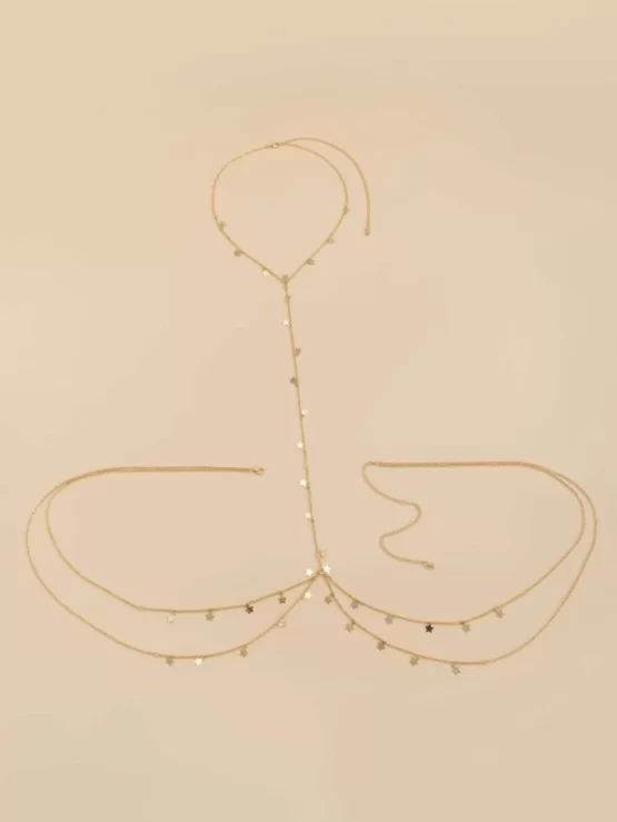 One Piece Glamorous Star Decor Body Chain - Image 5