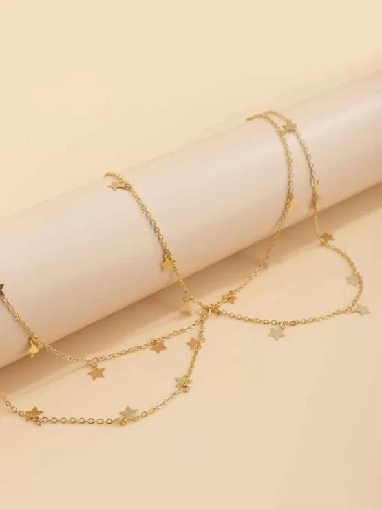 One Piece Glamorous Star Decor Body Chain - Image 4