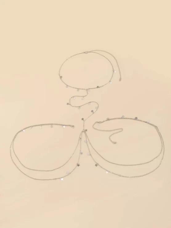 One Piece Glamorous Star Decor Body Chain - Image 2