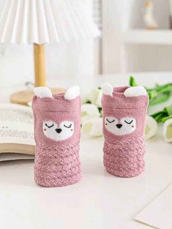 Baby Casual One Pair Cartoon Graphic Socks - Image 3