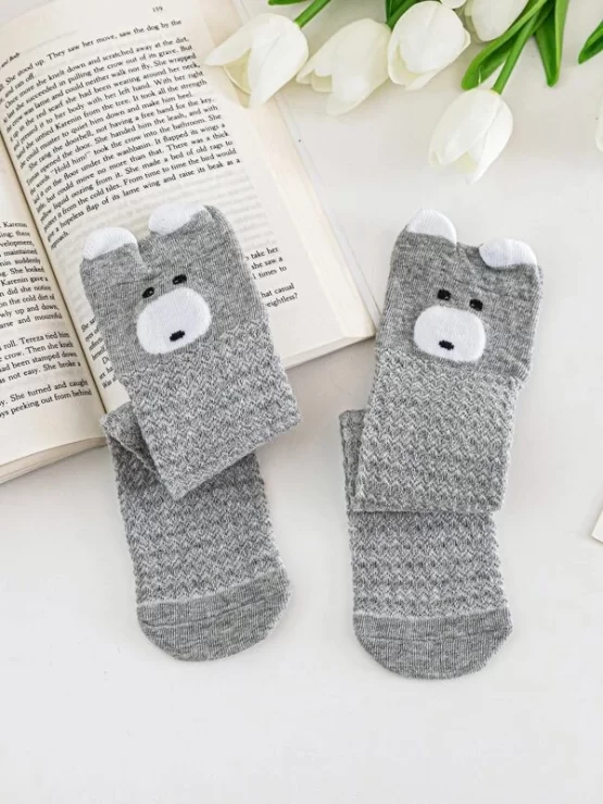 Baby Casual One Pair Cartoon Graphic Socks - Image 4