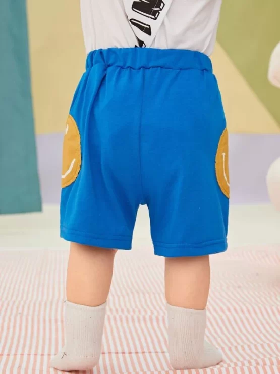 Baby Cartoon Casual Pattern Patched Shorts - Image 2