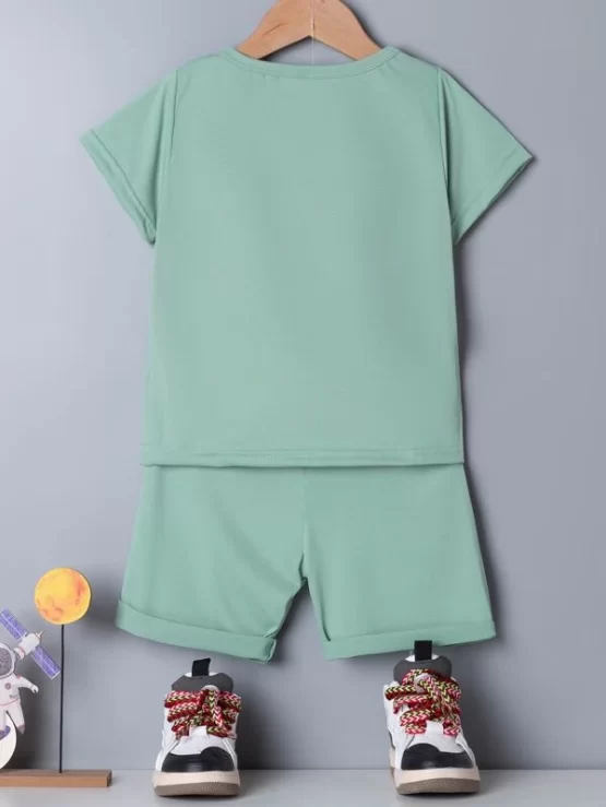 Toddler Boys Slogan Graphic Tee & Shorts - Image 2
