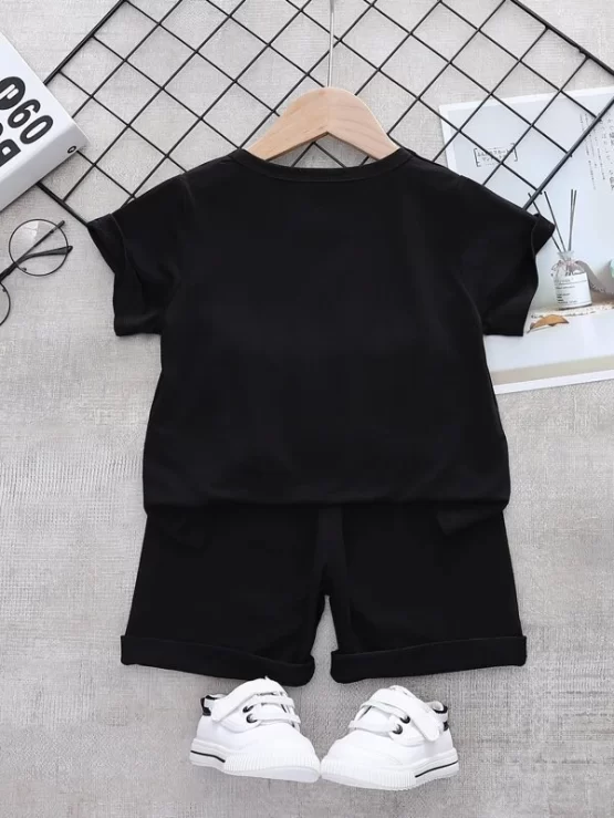Toddler Boys Slogan Graphic Tee & Shorts - Image 8