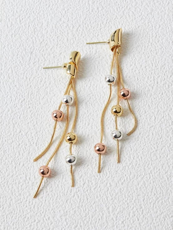 MOTF PREMIUM Round Ball Tassel Drop Earrings