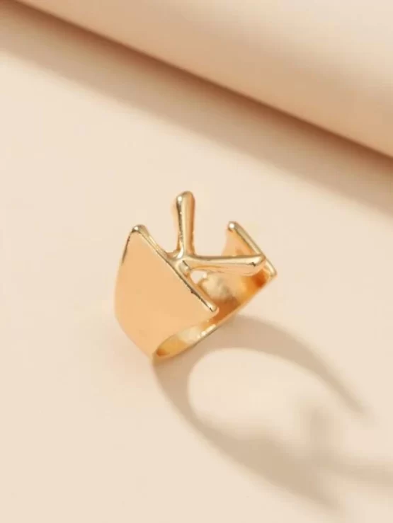 One Piece Fashionable Letter Design Ring - Image 2
