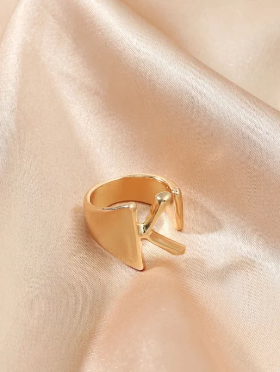 One Piece Fashionable Letter Design Ring - Image 3