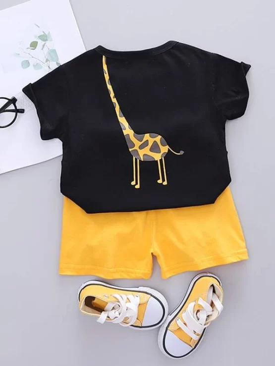 Toddler Boys Cartoon Graphic Tee & Shorts - Image 2