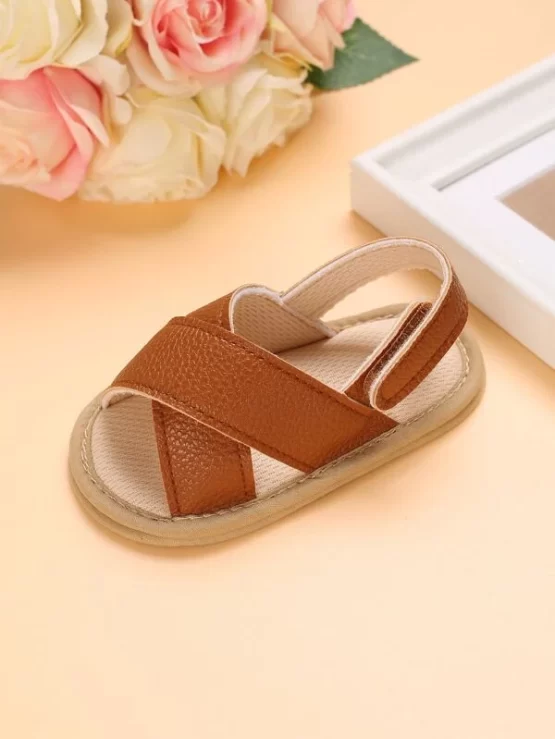 Baby Girls Plain Minimalist Slingback Sandals - Image 5