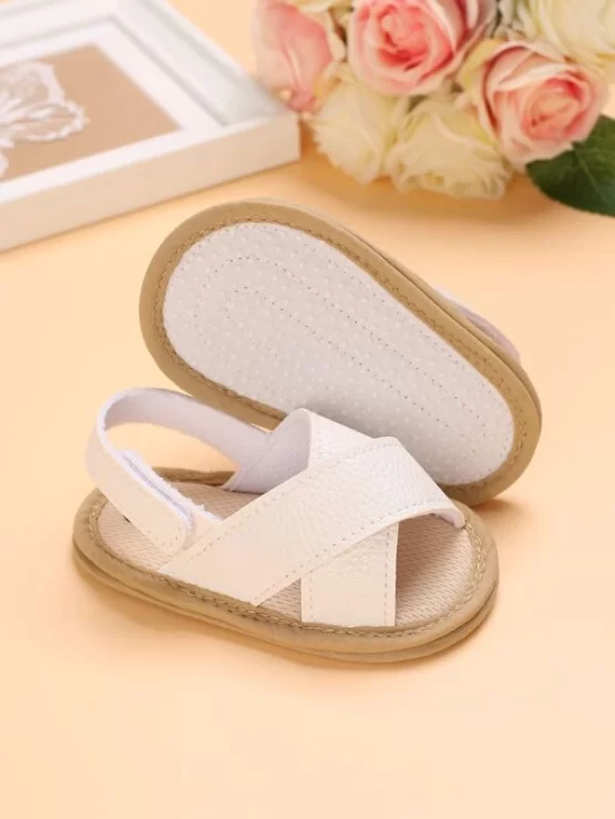 Baby Girls Plain Minimalist Slingback Sandals - Image 2