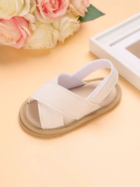 Baby Girls Plain Minimalist Slingback Sandals - Image 3