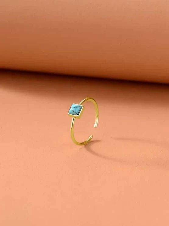 One Piece Fashionable Copper Cuff Design Ring - Image 4