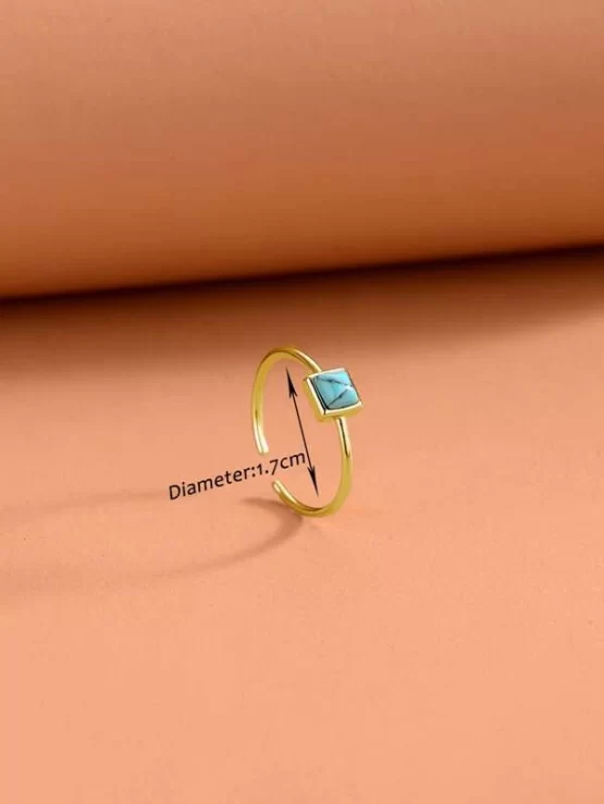 One Piece Fashionable Copper Cuff Design Ring - Image 5