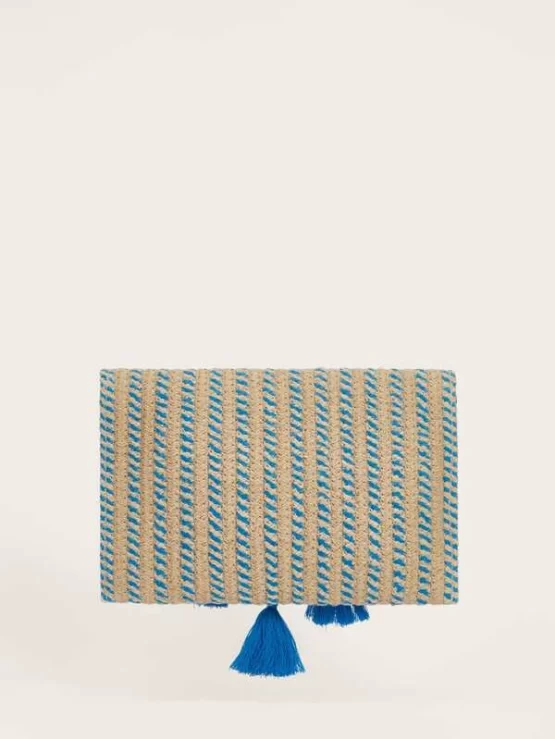 Tassel Decor Braided Detail Flap Square Bag - Image 4