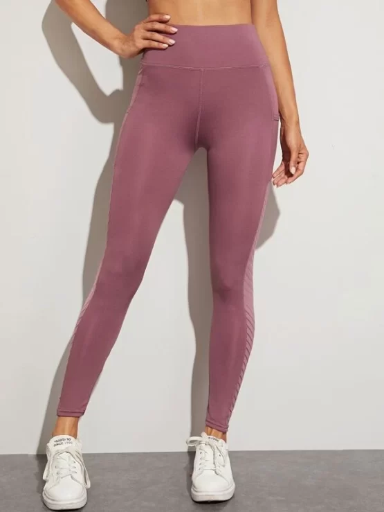 Space Dye Sports Leggings With Phone Pocket - Image 5