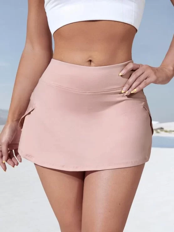 Breathable Softness Phone Pocket Sports Skort - Image 6