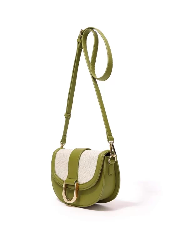 MOTF PREMIUM Two Tone Saddle Design Shoulder Bag - Image 2