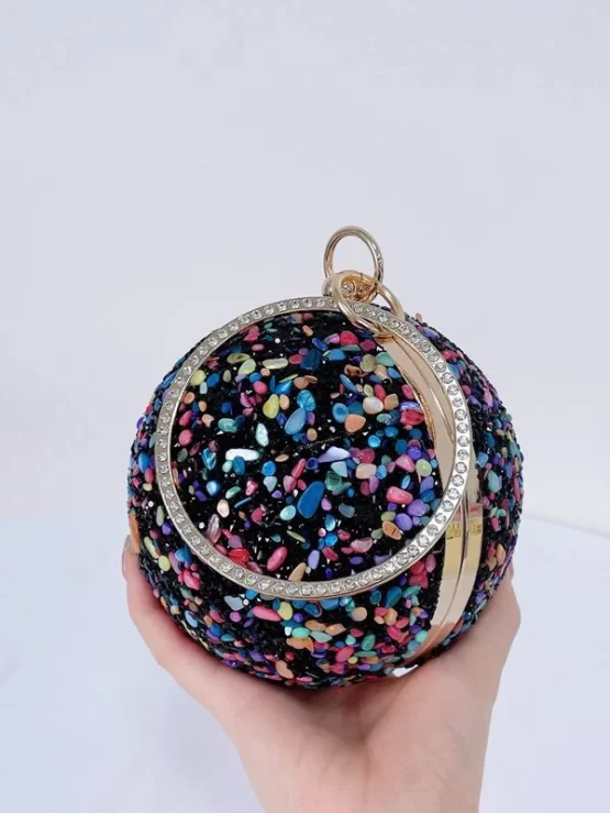 Glamorous Mini Top Ring Design Circle Bag - Image 5