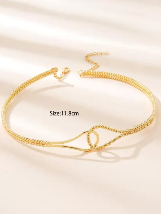 Fashionable One Piece Twist Decor Choker - Image 2