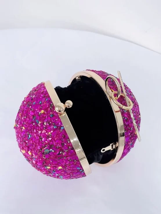 Glamorous Mini Top Ring Design Circle Bag - Image 2