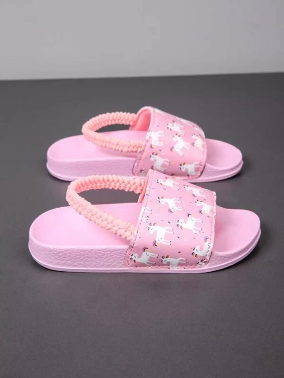Cartoon Slingbacks Design Single Band Slippers - Image 3