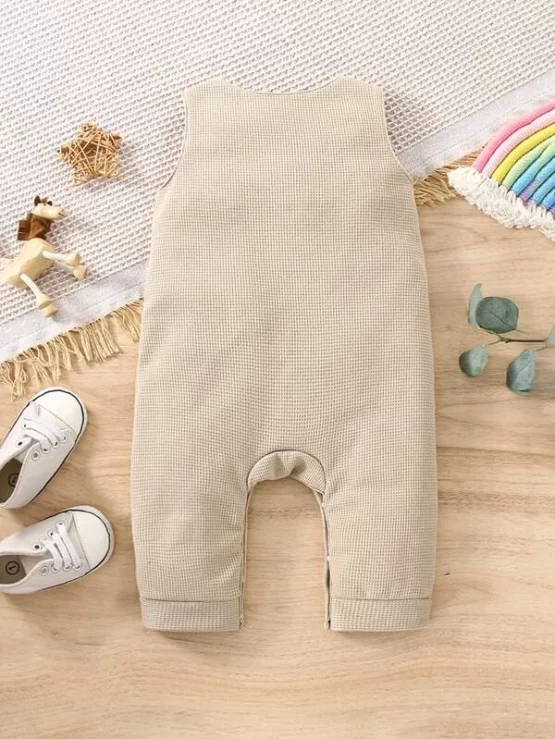 Baby Rainbow Pattern Cartoon Graphic Jumpsuit - Image 2