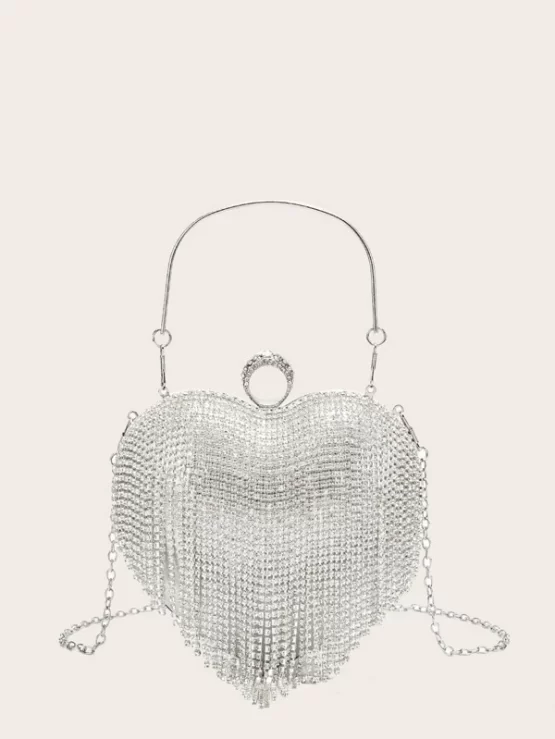 Mini Rhinestone Chain Evening Decor Bag
