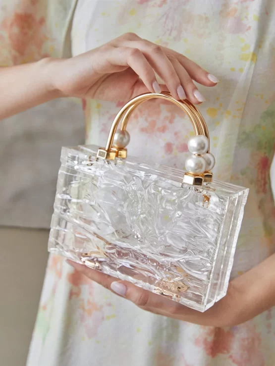 MOTF PREMIUM Glamorous Acrylic Clear Box Bag
