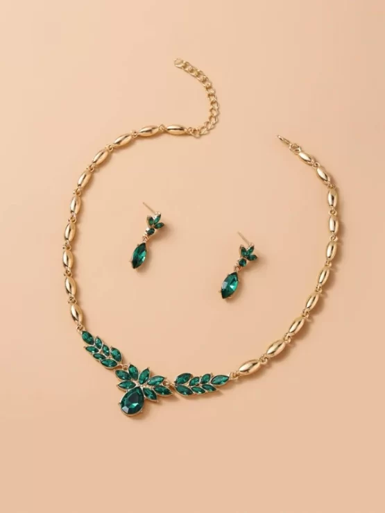Water Drop Pendant & Necklace & Earrings
