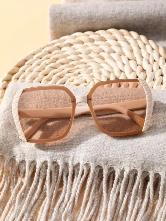 Geometric Boho Plastic Frame Fashion Glasses