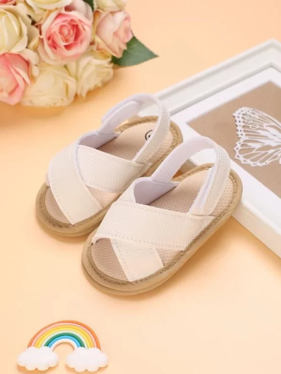 Baby Girls Plain Minimalist Slingback Sandals