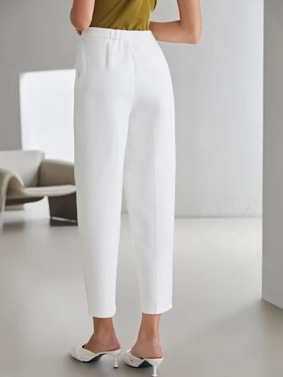 MOTF PREMIUM Cotton Cropped Tailored Tapered Pants - Image 3