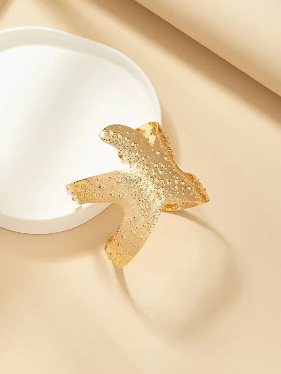 Starfish Marine Life Fashionable Design Cuff Bangle - Image 3