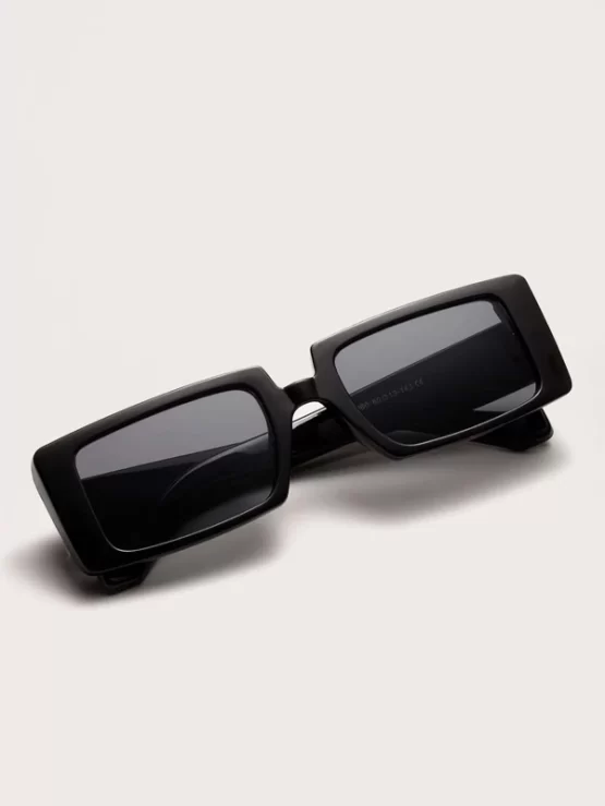 Acrylic Frame Rectangle Fashion Glasses - Image 3