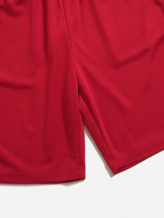 Boys Letter Graphic Basketball Jersey Top Tank & Track Shorts - Image 2