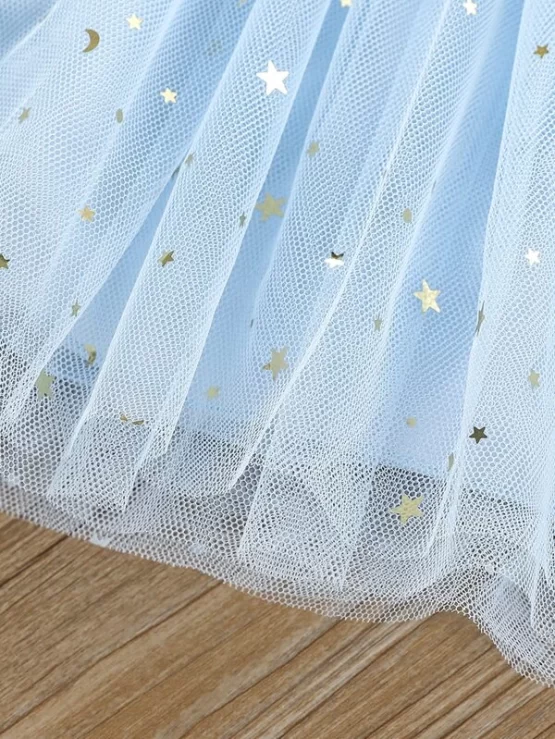 Toddler Girls Rib-knit Cami Top & Star Mesh Skirt - Image 2