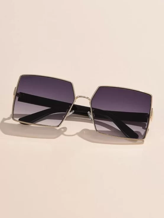 Copper Boho Square Frame Fashion Glasses - Image 2