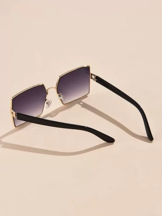 Copper Boho Square Frame Fashion Glasses - Image 3