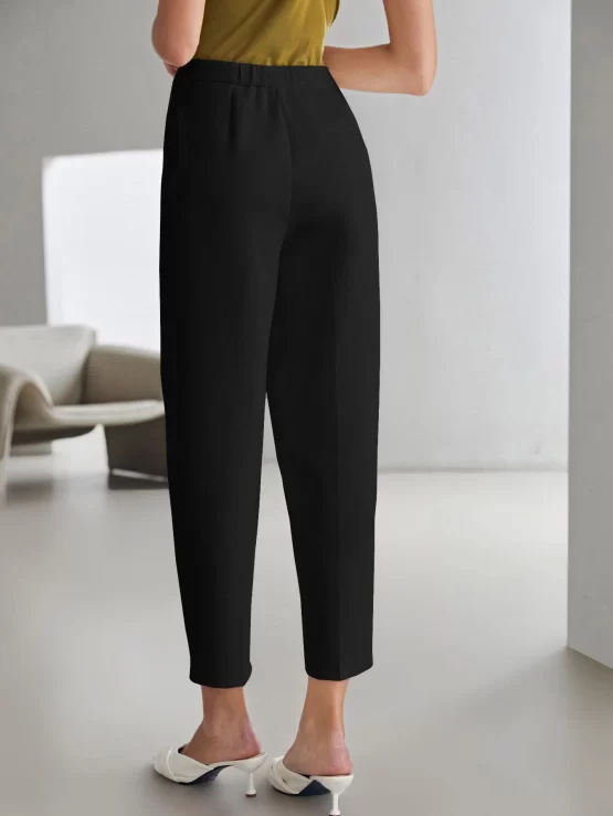 MOTF PREMIUM Cotton Cropped Tailored Tapered Pants - Image 5