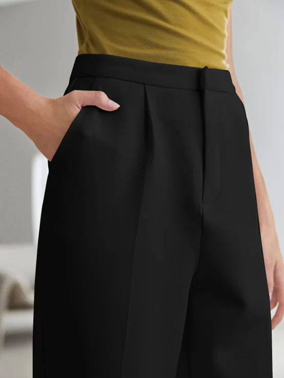 MOTF PREMIUM Cotton Cropped Tailored Tapered Pants - Image 4