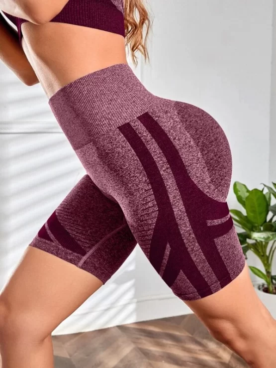 Contrast Panel Wide Waistband Sports Shorts - Image 3